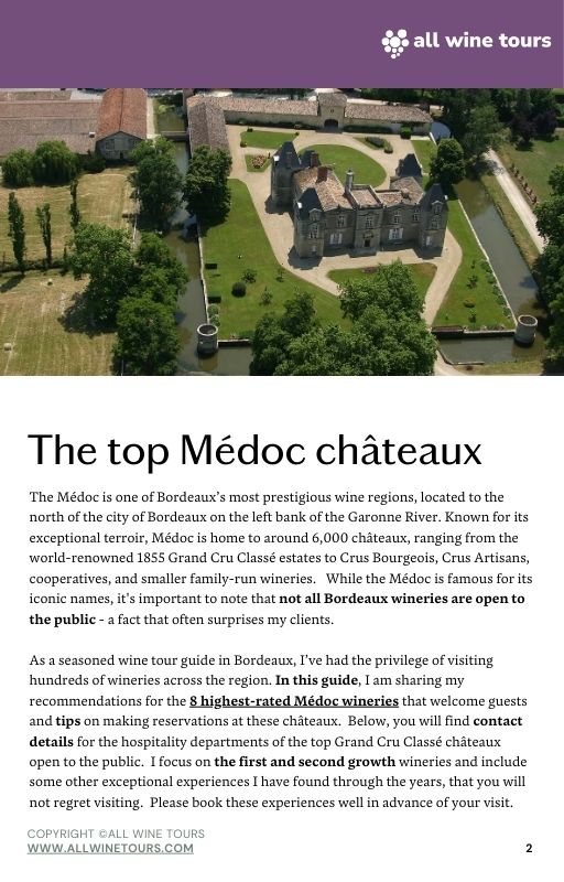 Top Wineries to Visit in Bordeaux: Which Top-rated Médoc Châteaux are Open to the Public?